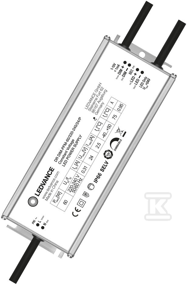 Zasilacz DR DIM-PFM-60W 220-240V - 4058075379190